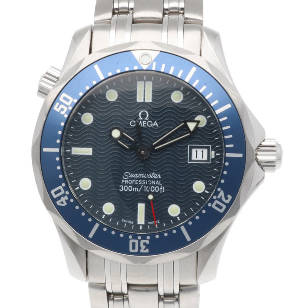 Omega Seamaster Watch, Stainless Steel, Quartz, 196.1522, Polished, Men's, Us...